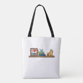 ブックラバートートバッグ – 私は棚コントロールを持っていない トートバッグ (裏面)