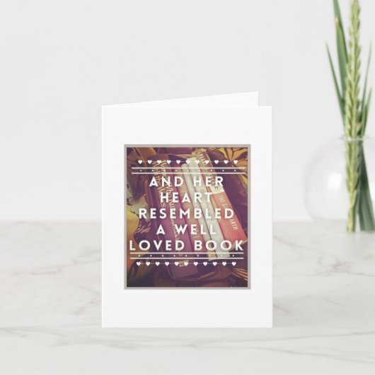 ブックラバーノートカード – 内空白の部 カード (正面)