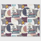 ブックラバーパターン ラッピングペーパー (フラット)