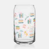 ブックラバーパーソナライズされたズ飲み物用品 ガラス缶 (裏面)