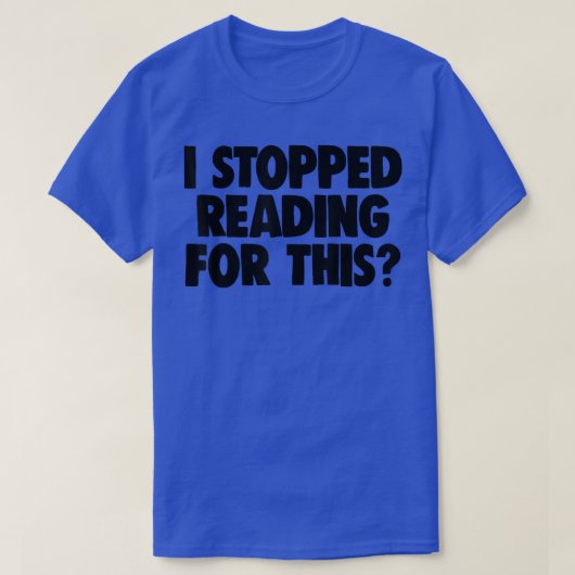 ブックラバーブックおたくブックワームストップIのF Tシャツ (デザイン正面)