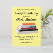 ブックラバーブックシッシュバースデーパーティー 招待状 (スタンド正面)
