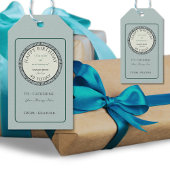 ブックラバーブルーギフトパーソナライズされたラベル ギフトタグ