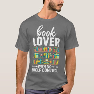 ブックラバープンブックウォームユーモア本読の文字De Tシャツ