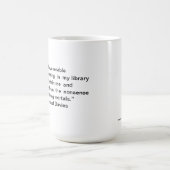 ブックラバーライブラリ引用文マグカップ コーヒーマグカップ (中央)