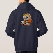 ブックラバーワイズフクロウ パーカ (裏面)