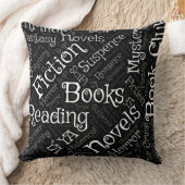 ブックラバーワードクラウド クッション (ブランケット)