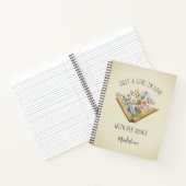 ブックラバーヴィンテージ開花本 ノートブック (内部)