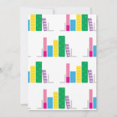 ブックラバー名前をカスタムする ノートカード (裏面)