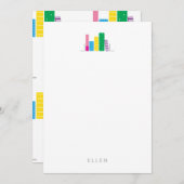 ブックラバー名前をカスタムする ノートカード (正面/裏面)