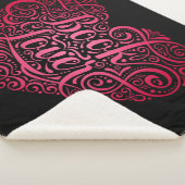 ブックラバー書道ハート シェルパブランケット (3/4)