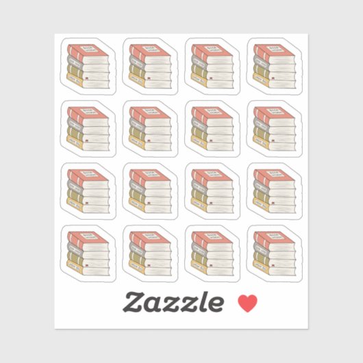 ブックラバー用ブックスタックLibrary Collageプランナー シール (シート)