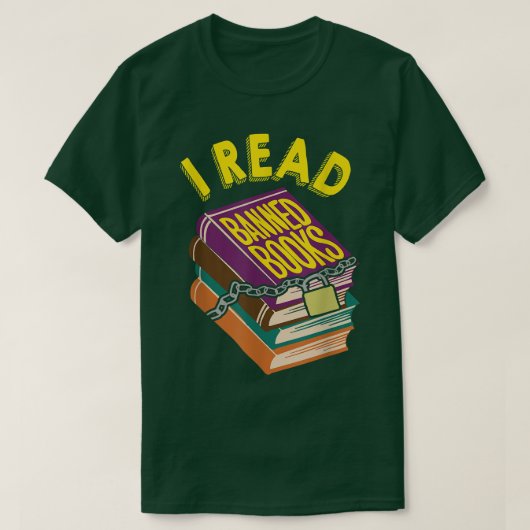 ブックラバー私が禁止読本司書アパレル Tシャツ (デザイン正面)