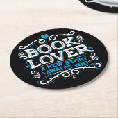 ブックラバー紙コースター ラウンドペーパーコースター (アングル)