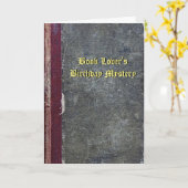 ブックラバー誕生日ミステリーカード カード (黄色い花)