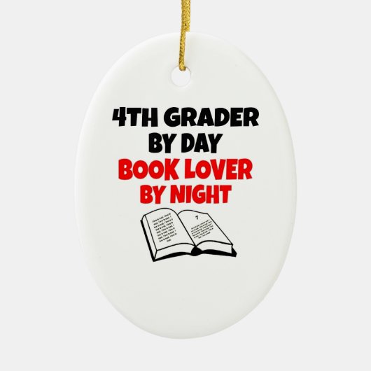 ブックラバー4年生 セラミックオーナメント (正面)