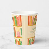 ブックラバー ブライダルシャワー | おしゃれで楽しい「新しい章」 紙コップ (右)