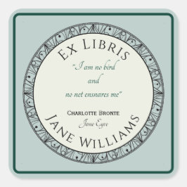 ブックラバー ブルー パーソナライズ ブックプレート ステッカー