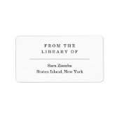 ブックラベルのライブラリから ラベル (正面)