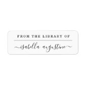 ブックラベルのライブラリから ラベル (正面)