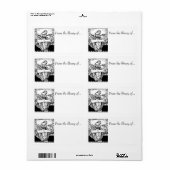 ブックラベル～のライブラリから…中世のメイド ラベル (フルシート)