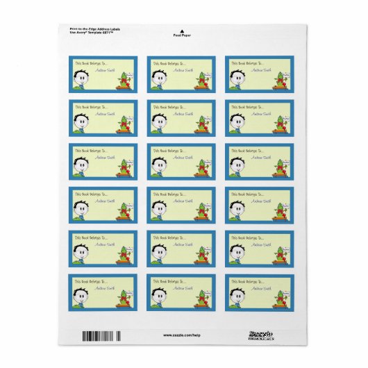 ブックラベル ラベル (フルシート)