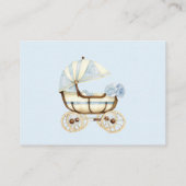 ブックリクエストアンティークキャリッジブルー金ゴールド エンクロージャーカード (裏面)