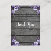 ブックリクエストカードガールエレファントシャワーパープル エンクロージャーカード (裏面)