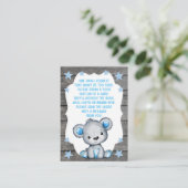 ブックリクエストカードボーイベアシャワー エンクロージャーカード (スタンド正面)