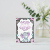 ブックリクエストカード象シャワー エンクロージャーカード (スタンド正面)