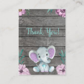 ブックリクエストカード象シャワー エンクロージャーカード (裏面)