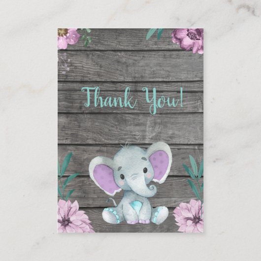 ブックリクエストカード象シャワー エンクロージャーカード (裏面)