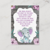 ブックリクエストカード象シャワー エンクロージャーカード (正面)