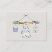 ブックリクエストクローザラインボーイブルーアイボリー エンクロージャーカード (裏面)