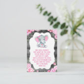 ブックリクエストピンク象シャワーフローラチケット エンクロージャーカード (スタンド正面)