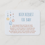 ブックリクエストベビー詩子供部屋スターズブルー エンクロージャーカード (正面)