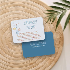 ブックリクエストベビー詩子供部屋スターズブルー エンクロージャーカード