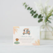 ブックリクエストボホベビーゾウ、サル、ライオン エンクロージャーカード (スタンド正面)