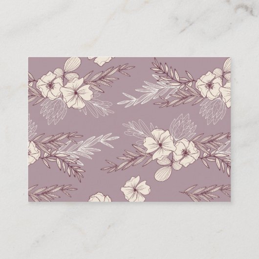 ブックリクエストモダンベビーシャワー招待カード エンクロージャーカード (裏面)