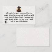 ブックリクエスト小さな魔女ベビーシャワー エンクロージャーカード (正面/裏面)