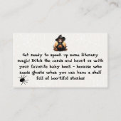 ブックリクエスト小さな魔女ベビーシャワー エンクロージャーカード (正面)