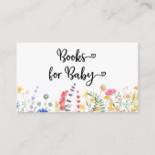 ブックリクエスト山花フローラ赤ちゃんシャワー エンクロージャーカード (裏面)