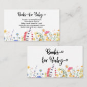 ブックリクエスト山花フローラ赤ちゃんシャワー エンクロージャーカード (正面/裏面)