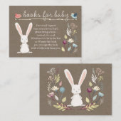 ブックリクエスト挿入カード – 本を持って来る – うさぎ エンクロージャーカード (正面/裏面)