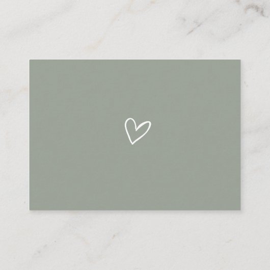 ブックリクエスト男女兼用ベビーシャワー エンクロージャーカード (裏面)