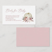 ブックリクエスト秋ピンクリトルカンプキンベビーシャワー