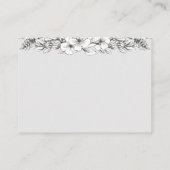 ブックリクエスト赤ちゃんシャワー招待状挿入カード エンクロージャーカード (裏面)