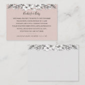 ブックリクエスト赤ちゃんシャワー招待状挿入カード エンクロージャーカード (正面/裏面)