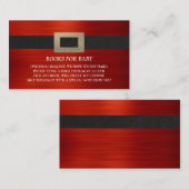 ブックリクエスト赤ちゃんシャワー挿入サンタベビー エンクロージャーカード (正面/裏面)