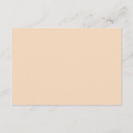 ブックリクエスト赤ちゃんシャワー柑橘類オレンジ エンクロージャーカード (裏面)